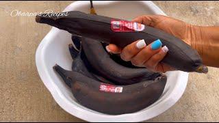 How To Make Authentic Ghana Akrakro! Don't Waste Over Ripe Plantain. Try This Method First!