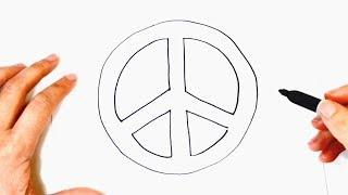 How to draw Peace Symbol | Peace Symbol Easy Draw Tutorial