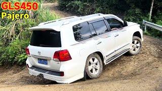 China 4X4 off-road: Pajero Racing Team VS Benz GLS450, Land Cruiser performed poorly! #CROSSROAD