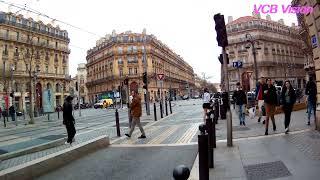 Marseille, rue République et belle place Sadi Carnot au début du printemps 2022