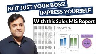 Create Sales MIS Report in Excel (Compare Sales with Last Month, Last Year and Budget)