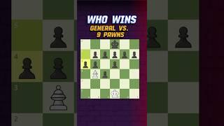 WHO WINS? General vs. 9 Pawns #chess #schach #tadow