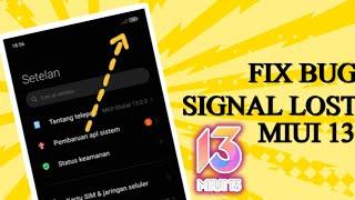 How to Overcome Lost Signal After Updating Miui 13 |  Poco X3