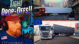 American Amazed by Skilled European Truck Drivers...