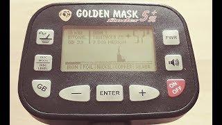 Metal Detecting Golden Mask 5+SE some fun tests