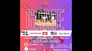 Pimentel International Baseball Classic Class USA Texas Vs Dominicana