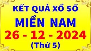 Kết quả xổ số miền nam hôm nay thứ 5 ngày 26/12/2024 (xs Tây Ninh, xs An Giang, xs Bình Thuận)