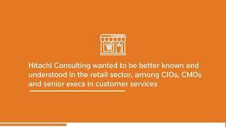 Boosting Hitachi Consulting's reputation within the retail sector
