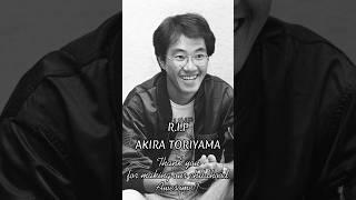 Short Tribute for Akira Toriyama Creator Of Dragon Ball  #anime #manga #goku #dbz #dragonball