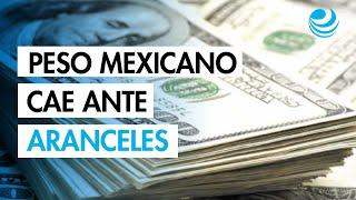 Peso mexicano cae ante cuenta regresiva para aranceles de Donald Trump