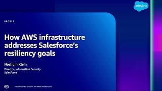 AWS re:Inforce 2023 - How AWS infrastructure addresses Salesforce’s resiliency goals (GRC321)