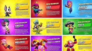 ALL 80 BRAWLER UNLOCK ANIMATIONS - Lily & Draco Update
