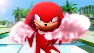 Movie Knuckles Smashes Into Sonic Generations