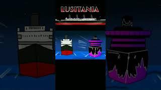 NIGHTMARE VS LUSITANIA #nightmare #animation #ship #meme #titanic #yoshi #goldentanic #bulltanic