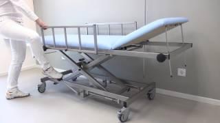 MRI patient transport table with hydraulic height adjustment H-AWL 3065Y/980VA