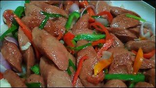 KILLER Hotdog Recipe Stir Fry Sausage by FOOD SHOCKERS Trending diy pinoy Sizzling