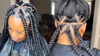 HOW TO: Jumbo Box Braids | Triangle | Beginner Friendly