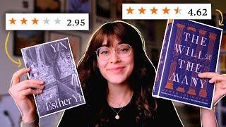 i read the highest & lowest rated books i own (according to the internet) 🫰