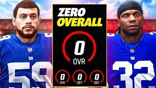 Rebuilding a 0 Overall Team on Madden 24