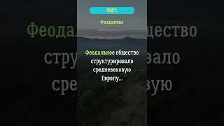 Феодальное общество структурировало средневековую Европу...  #европа  #история  #факты