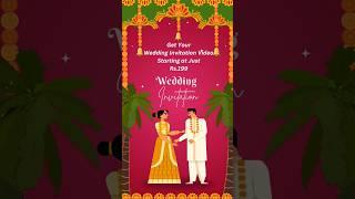 Get Your Wedding Invitation Video #weddinginvitationvideo