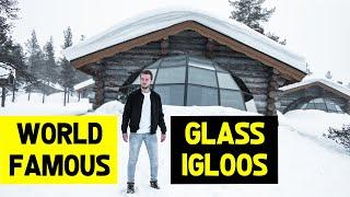 GLASS IGLOO & LOG CABIN TOUR at Kakslauttanen Arctic Resort Finland