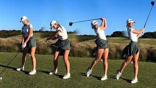 Amazing Golf Swing you need to see | Golf Girl awesome swing | Golf shorts | Grace Hallinan
