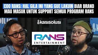 COO RANS INI BONGKAR DAPUR RANS ENTERTAINMENT‼️DARI PITCHING CLIENT SAMPE STRATEGI EKSTRIM MARKETING