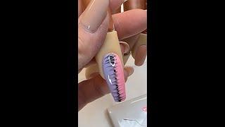 Learn Beginner Nail Education | Cute Drag Swirl Nail Design