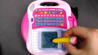 Mr. Pencil's Scribble and Write Educational Tablet from LeapFrog Letters Numbers Drawing Spelling