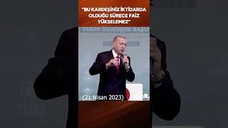 Merkez Bankası'nın faiz kararı sonrası Erdoğan'ın iki ay önceki sözleri gündem oldu