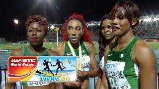 IAAF World Relays Bahamas 2015 - 2 Laps Women Final - Team NIG Gold