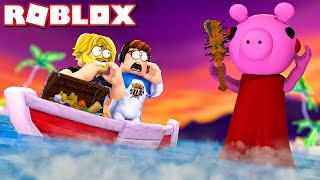 BYG EN BÅD og FLYGT FRA PIGGY! :: Roblox Build  a Boat for Treasure Dansk