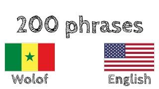 200 phrases - Wolof - English
