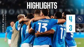 Highlights | Napoli - Modena 4-3 d.c.r. | Gli azzurri si qualificano ai sedicesimi di Coppa Italia