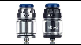 Intake RTA From Augvape & Mike Vapes Review, build & wicking tutorial