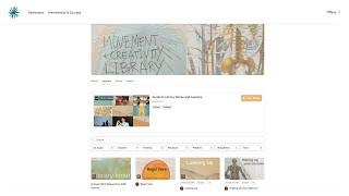 Tour the new Movement & Creativity Library website (Feldenkrais + Organic Intelligence + creativity)