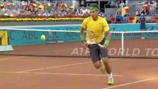 Madrid Open Final 2011 - Rafael Nadal Brilliant Tweener v Djokovic