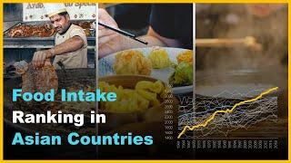 Food Intake(Supply) Ranking in East, South, Southeast Asian Countries. 아시아 나라들의 음식 섭취량 순위