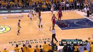 Bad call: LeBron flops, draws foul on Paul George - Heat @ Pacers, Game 6