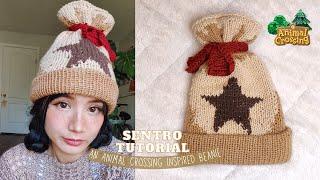 Bells Beanie Tutorial  Sentro Knitting Machine | Duplicate Stitch Tutorial | Animal Crossing Hat