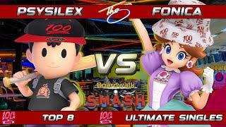 BWS #100 Top 8 - Psysilex (Ness) Vs. Fonica (Daisy) Super Smash Bros Ultimate SSBU Boardwalk Smash