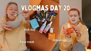 VLOGMAS DAY 20, a very chatty sick day vlog