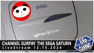 Channel Surfin' The Sega Saturn (with @PandaMoniumReviews ) :: LIVE STREAM