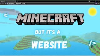 Creating Minecraft as a website using HTML, CSS, JS (Three js) - 3D