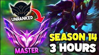 How to ACTUALLY Climb to Masters in 3 Hours with Khazix Jungle Season 14