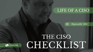 The CISO Checklist