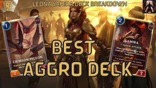 The Best Aggro Deck In The Game - Leona Samira! Great Climbing Deck | Legends of Runeterra