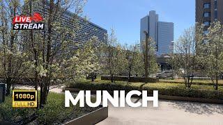  LIVE Afternoon Walk in Munich - Arabellapark to English Garden