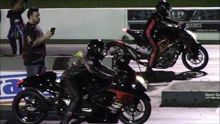 KTM 1290 Super Duke R vs GSXR-1000 and Hayabusa 1/4 Mile